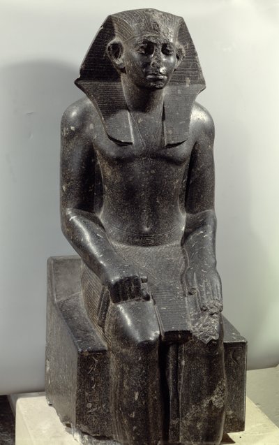 若い男（閃緑岩）としてのセソストリス3世（1887-49 BC）の像 作： Middle Kingdom Egyptian